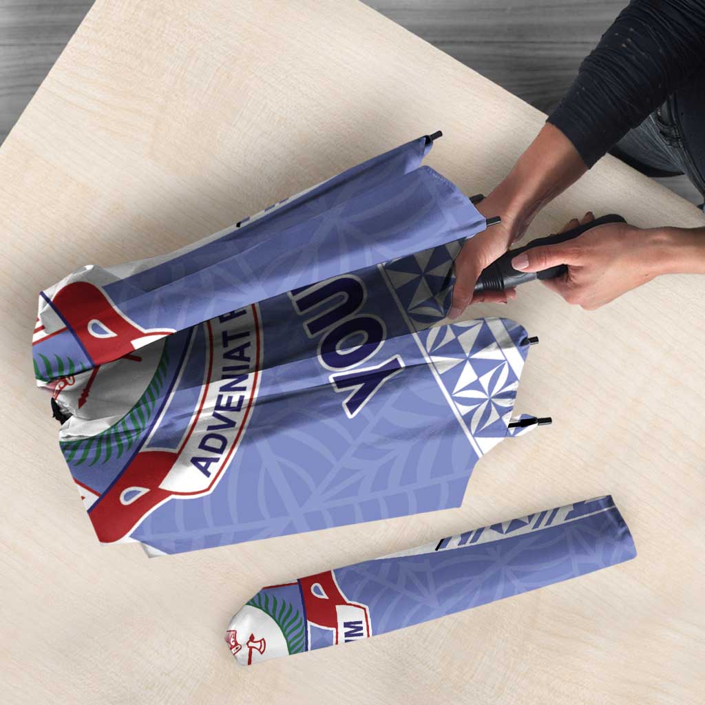 Personalised Tonga Apifoou College Umbrella Polynesian Ngatu Tribal LT9 - Polynesian Pride