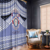 Personalised Tonga Apifoou College Window Curtain Polynesian Ngatu Tribal LT9 - Polynesian Pride