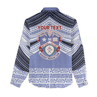 Personalised Tonga Apifoou College Women Casual Shirt Polynesian Ngatu Tribal