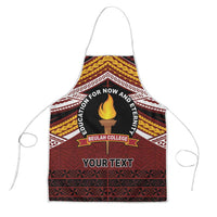 Personalised Tonga Beulah College Apron Polynesian Ngatu Tribal LT9 Red - Polynesian Pride