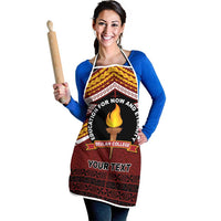 Personalised Tonga Beulah College Apron Polynesian Ngatu Tribal LT9 - Polynesian Pride