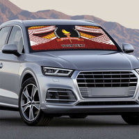 Personalised Tonga Beulah College Auto Sun Shade Polynesian Ngatu Tribal - Polynesian Pride