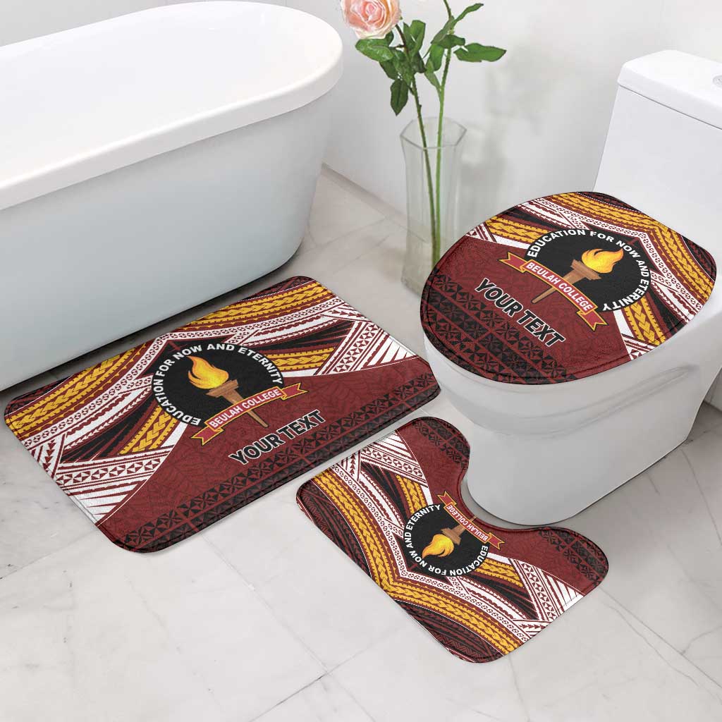 Personalised Tonga Beulah College Bathroom Set Polynesian Ngatu Tribal - Polynesian Pride