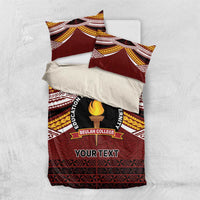 Personalised Tonga Beulah College Bedding Set Polynesian Ngatu Tribal