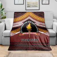 Personalised Tonga Beulah College Blanket Polynesian Ngatu Tribal LT9 - Polynesian Pride