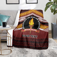 Personalised Tonga Beulah College Blanket Polynesian Ngatu Tribal LT9 - Polynesian Pride