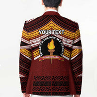 Personalised Tonga Beulah College Blazer Polynesian Ngatu Tribal - Polynesian Pride