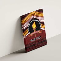 Personalised Tonga Beulah College Canvas Wall Art Polynesian Ngatu Tribal LT9 - Polynesian Pride