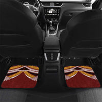 Personalised Tonga Beulah College Car Mats Polynesian Ngatu Tribal LT9 Set 2pcs - Back Red - Polynesian Pride