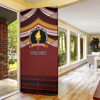 Personalised Tonga Beulah College Door Cover Polynesian Ngatu Tribal LT9 - Polynesian Pride