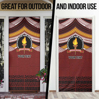 Personalised Tonga Beulah College Door Cover Polynesian Ngatu Tribal LT9 - Polynesian Pride