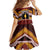 Personalised Tonga Beulah College Family Matching Off The Shoulder Long Sleeve Dress and Hawaiian Shirt Polynesian Ngatu Tribal