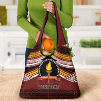 Personalised Tonga Beulah College Grocery Bag Polynesian Ngatu Tribal LT9 - Polynesian Pride