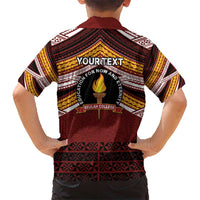 Personalised Tonga Beulah College Hawaiian Shirt Polynesian Ngatu Tribal LT9 - Polynesian Pride