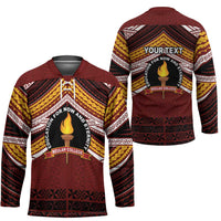 Personalised Tonga Beulah College Hockey Jersey Polynesian Ngatu Tribal LT9 - Polynesian Pride