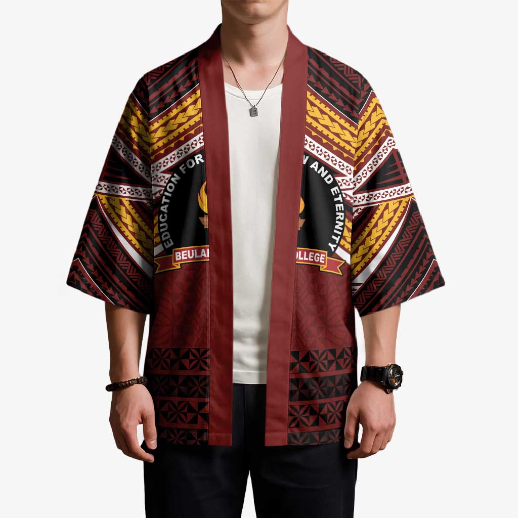 Personalised Tonga Beulah College Kimono Polynesian Ngatu Tribal LT9 - Polynesian Pride