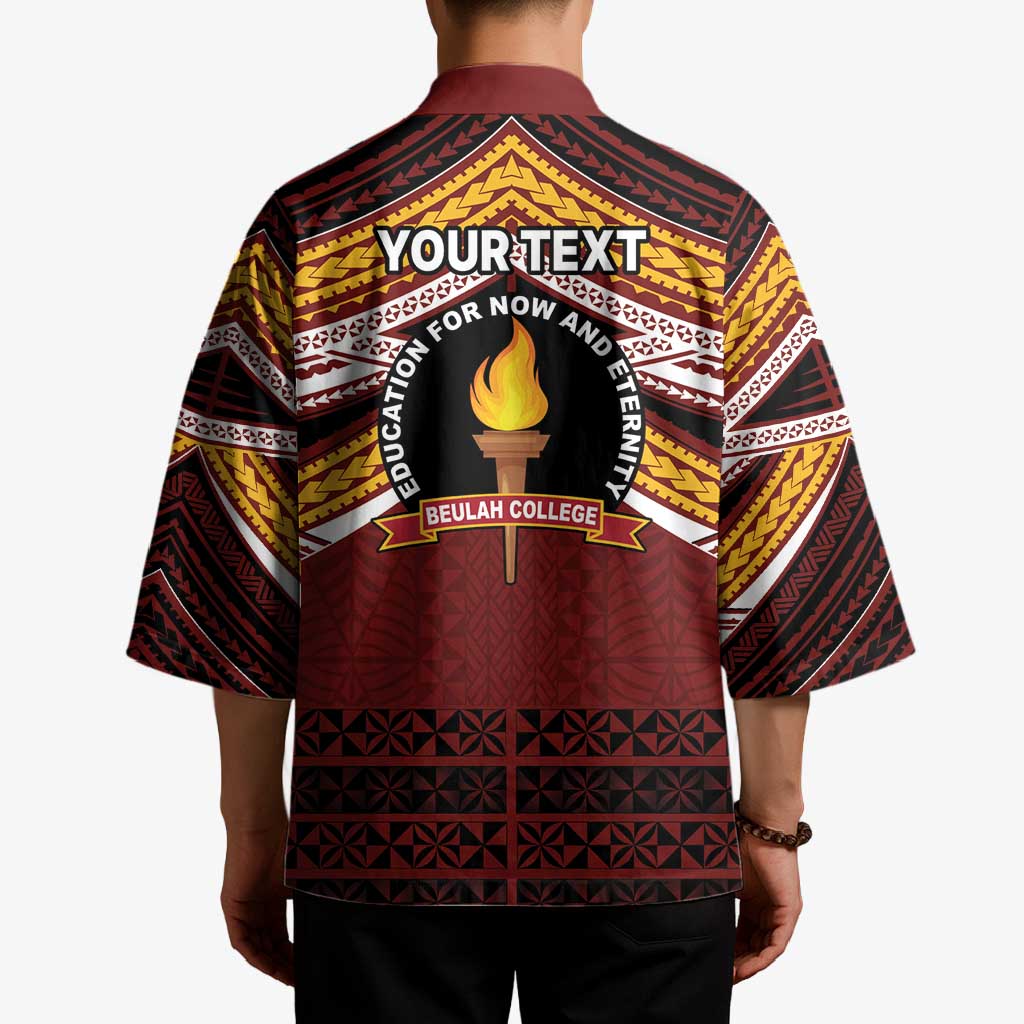 Personalised Tonga Beulah College Kimono Polynesian Ngatu Tribal LT9 - Polynesian Pride