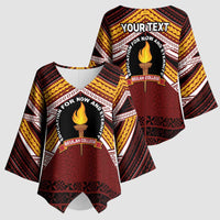 Personalised Tonga Beulah College Kimono Sleeve Blouse Polynesian Ngatu Tribal LT9 - Polynesian Pride