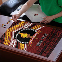 Personalised Tonga Beulah College Puzzle Polynesian Ngatu Tribal LT9 - Polynesian Pride