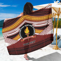 Personalised Tonga Beulah College Sarong Polynesian Ngatu Tribal