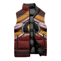 Personalised Tonga Beulah College Sleeveless Puffer Jacket Polynesian Ngatu Tribal LT9 - Polynesian Pride
