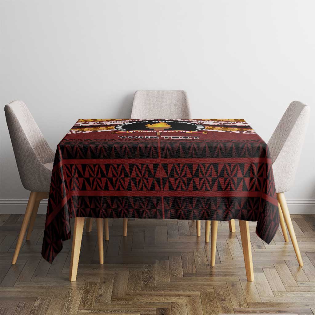 Personalised Tonga Beulah College Tablecloth Polynesian Ngatu Tribal LT9 - Polynesian Pride