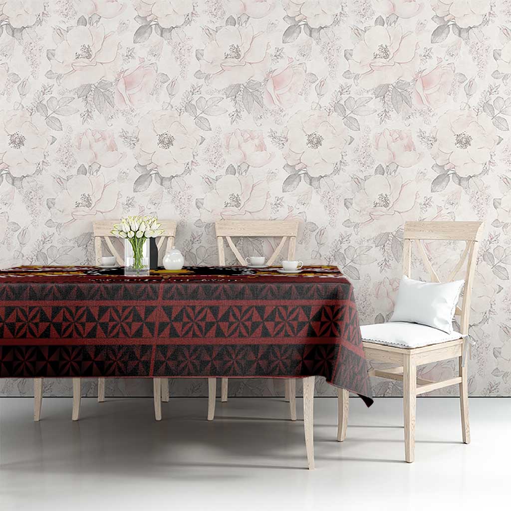 Personalised Tonga Beulah College Tablecloth Polynesian Ngatu Tribal LT9 - Polynesian Pride