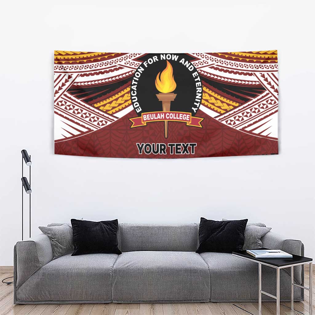 Personalised Tonga Beulah College Tapestry Polynesian Ngatu Tribal