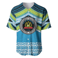 Personalised Tonga Lavengamalie College Baseball Jersey Polynesian Ngatu Tribal