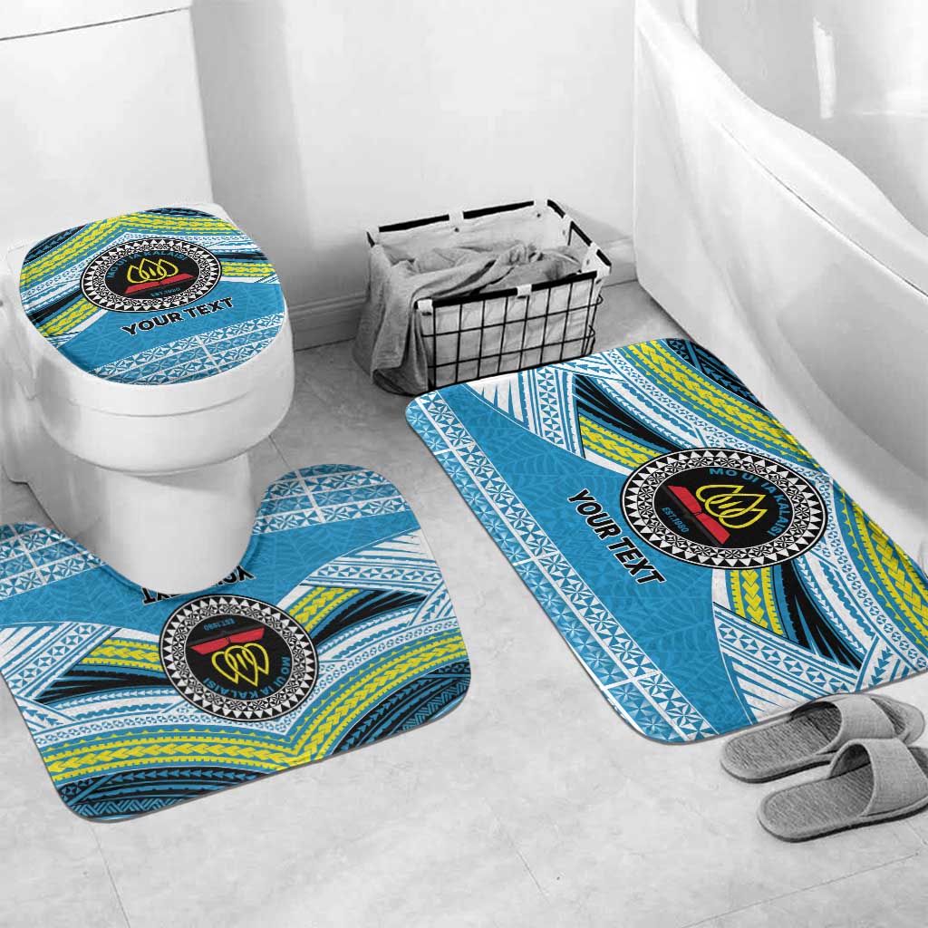 Personalised Tonga Lavengamalie College Bathroom Set Polynesian Ngatu Tribal - Polynesian Pride