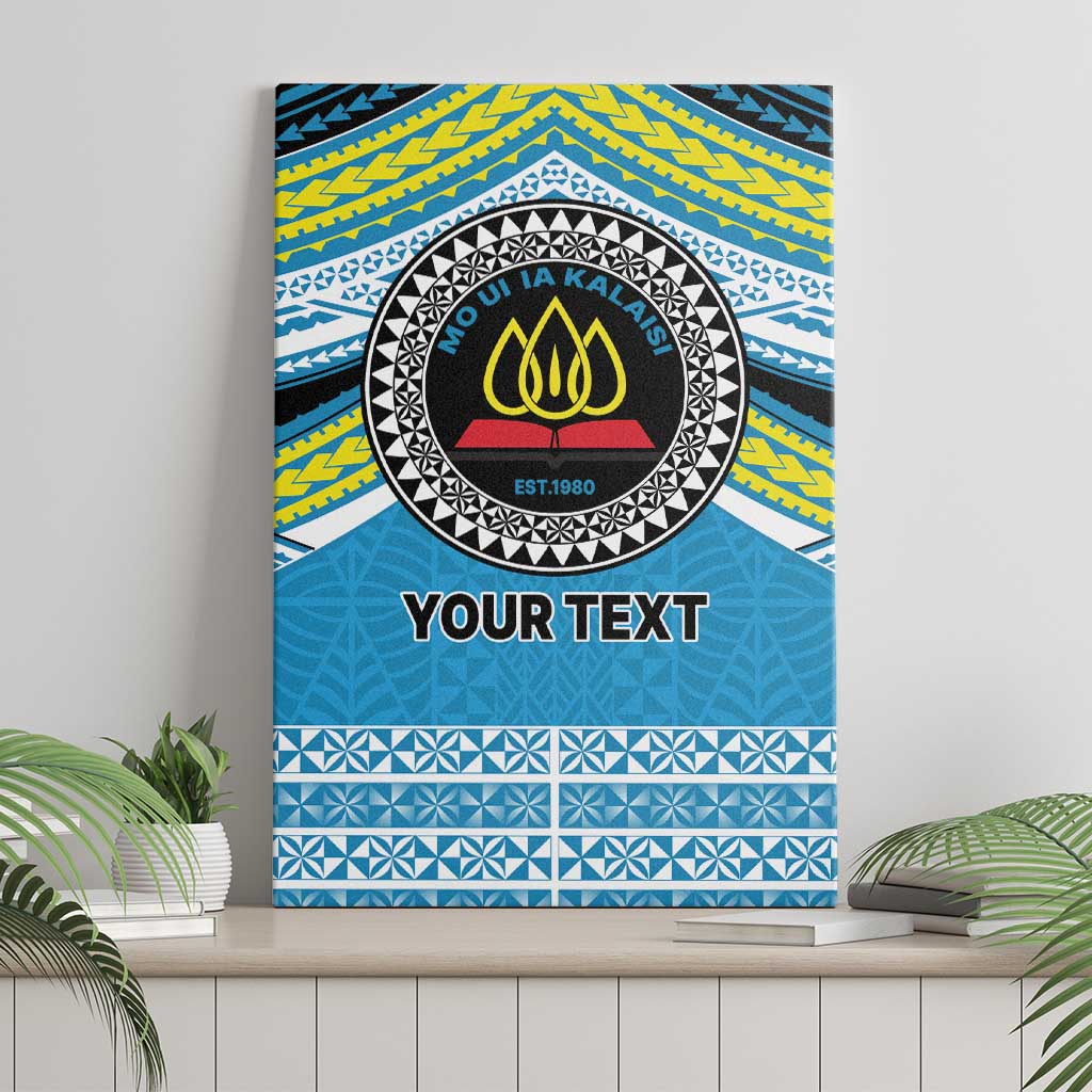 Personalised Tonga Lavengamalie College Canvas Wall Art Polynesian Ngatu Tribal LT9 - Polynesian Pride