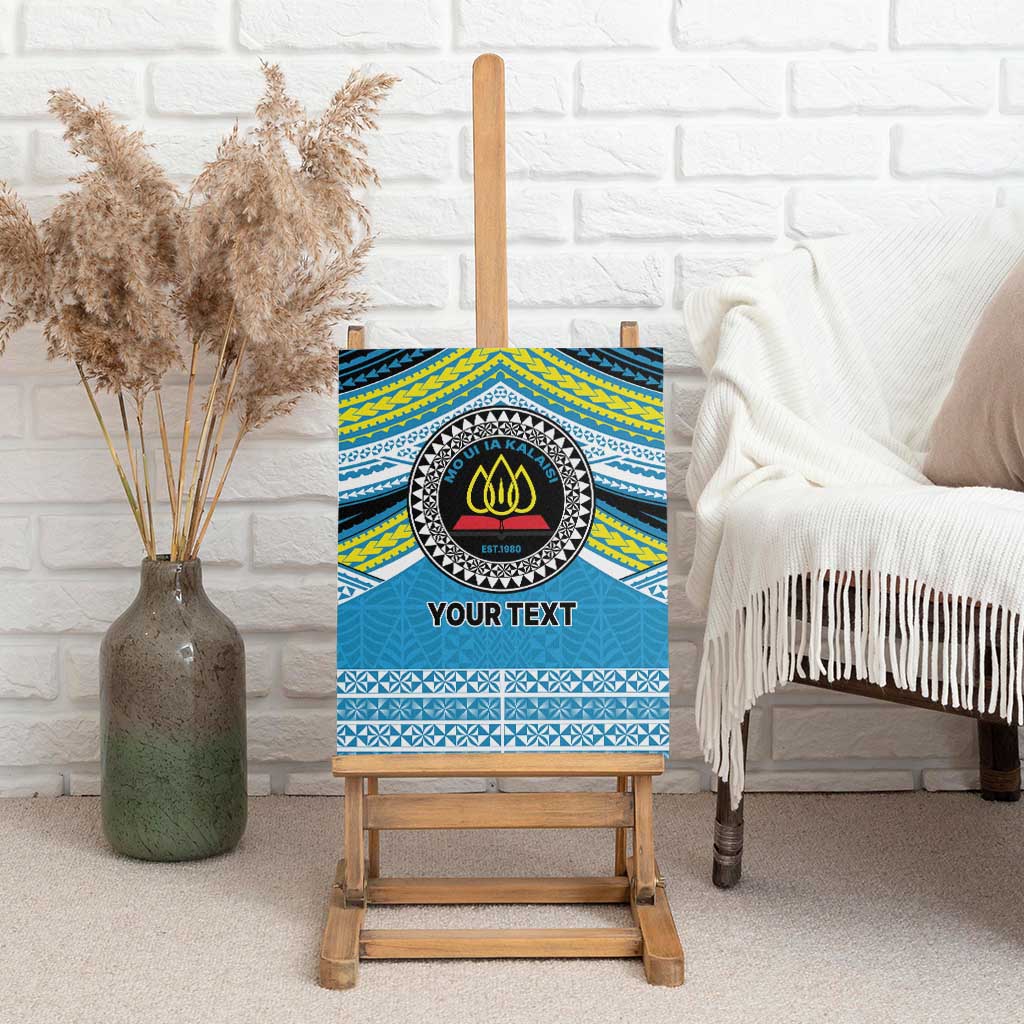 Personalised Tonga Lavengamalie College Canvas Wall Art Polynesian Ngatu Tribal LT9 - Polynesian Pride