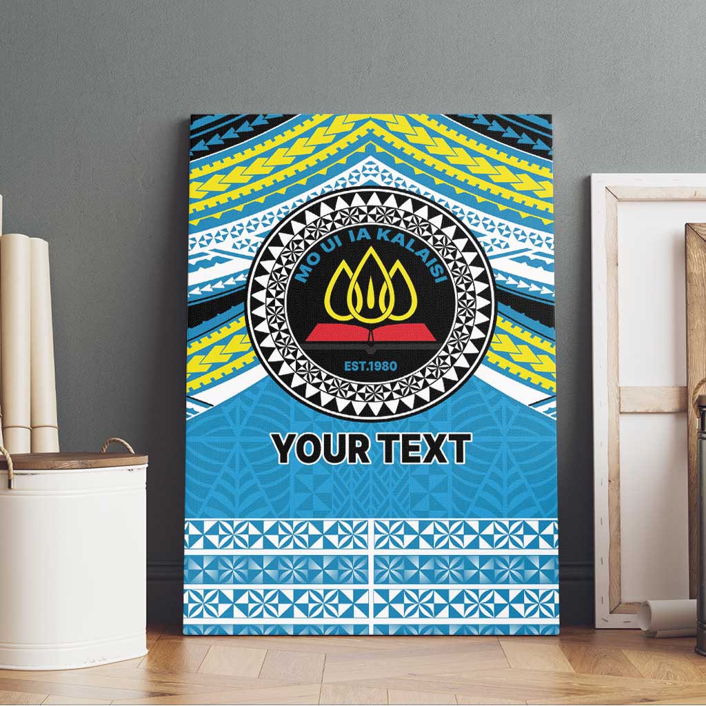 Personalised Tonga Lavengamalie College Canvas Wall Art Polynesian Ngatu Tribal LT9 - Polynesian Pride