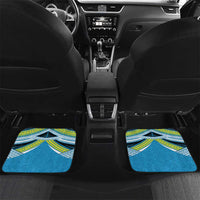 Personalised Tonga Lavengamalie College Car Mats Polynesian Ngatu Tribal LT9 Set 2pcs - Back Blue - Polynesian Pride