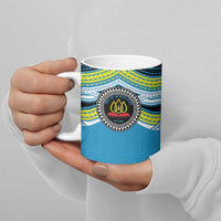 Personalised Tonga Lavengamalie College Ceramic Mug Polynesian Ngatu Tribal - Polynesian Pride