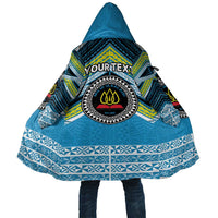 Personalised Tonga Lavengamalie College Cloak Polynesian Ngatu Tribal LT9 Unisex Blue - Polynesian Pride