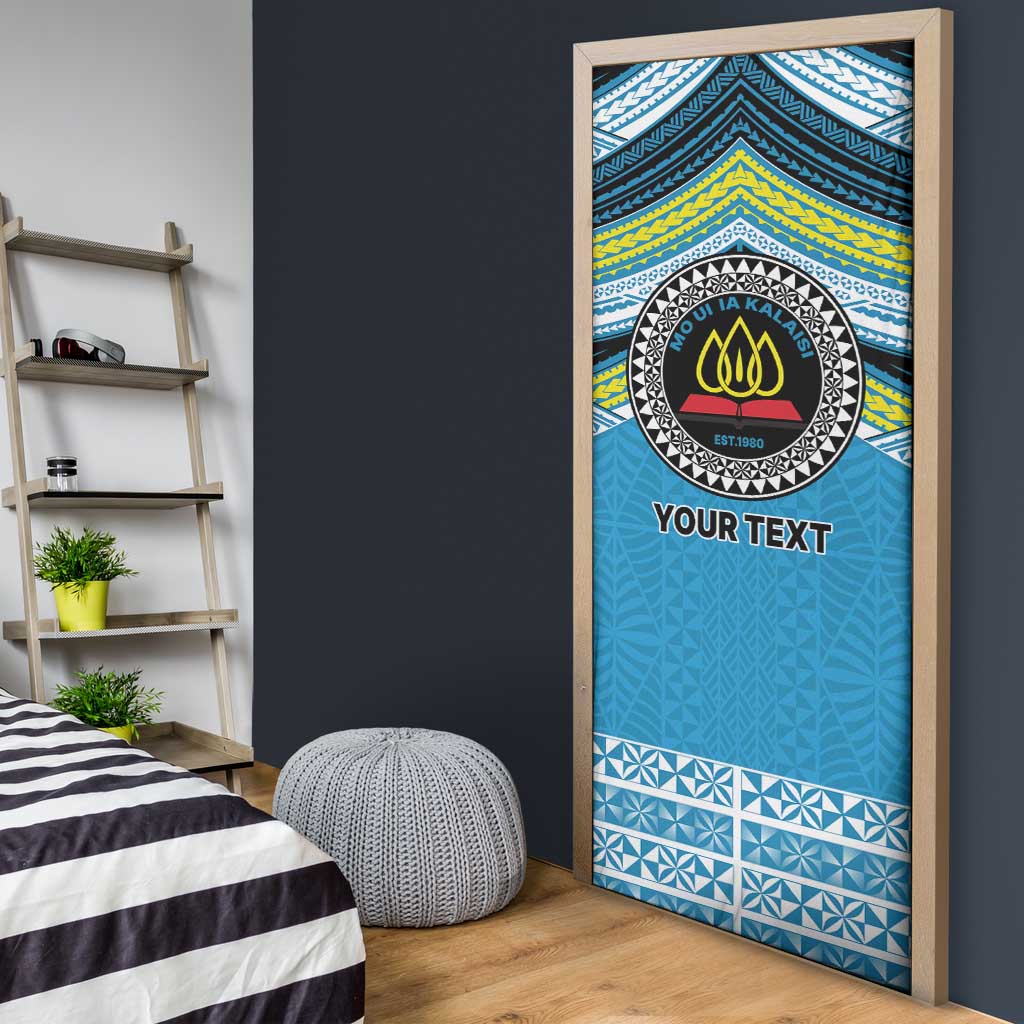 Personalised Tonga Lavengamalie College Door Cover Polynesian Ngatu Tribal LT9 - Polynesian Pride