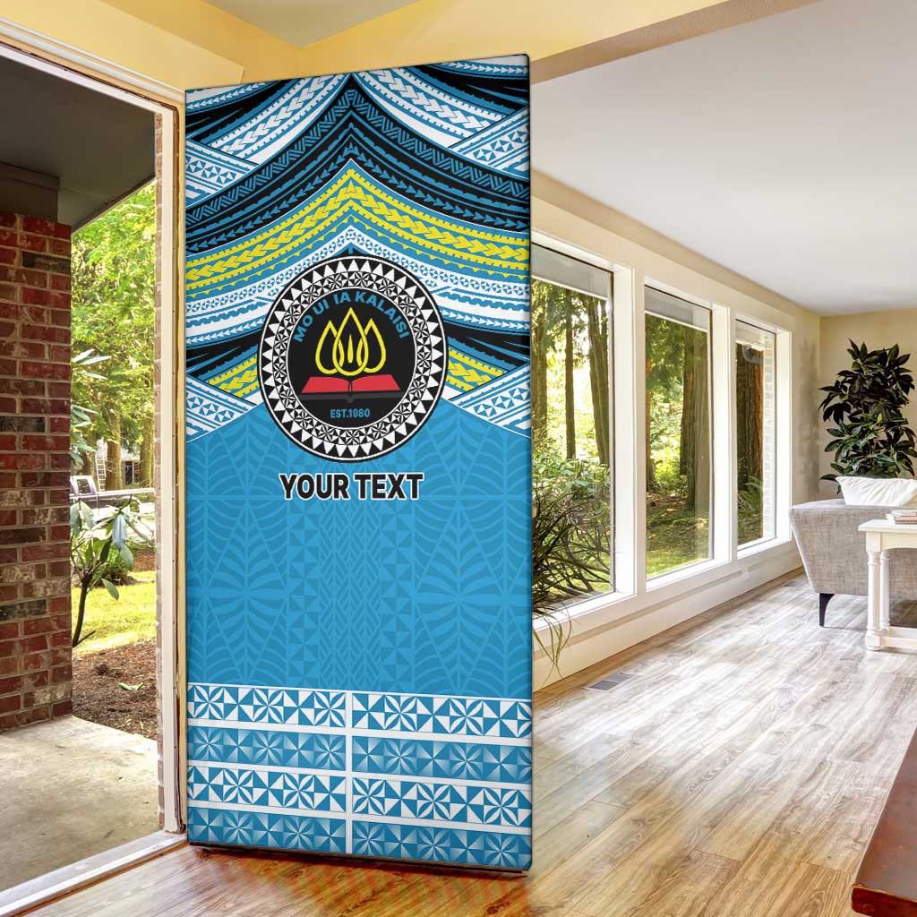 Personalised Tonga Lavengamalie College Door Cover Polynesian Ngatu Tribal LT9 - Polynesian Pride