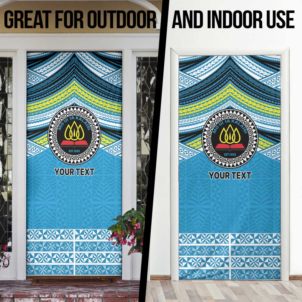 Personalised Tonga Lavengamalie College Door Cover Polynesian Ngatu Tribal LT9 - Polynesian Pride