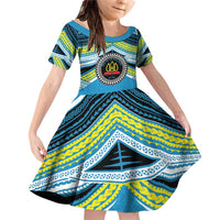 Personalised Tonga Lavengamalie College Family Matching Off Shoulder Short Dress and Hawaiian Shirt Polynesian Ngatu Tribal