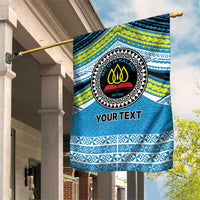 Personalised Tonga Lavengamalie College Garden Flag Polynesian Ngatu Tribal