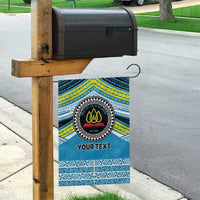 Personalised Tonga Lavengamalie College Garden Flag Polynesian Ngatu Tribal