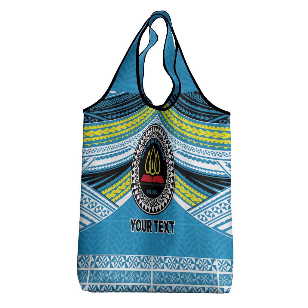 Personalised Tonga Lavengamalie College Grocery Bag Polynesian Ngatu Tribal LT9 - Polynesian Pride
