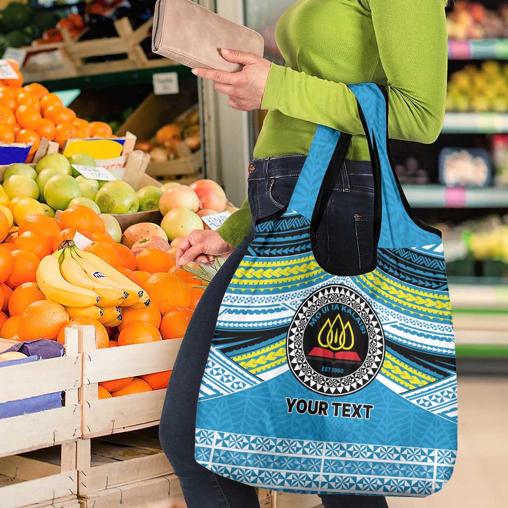 Personalised Tonga Lavengamalie College Grocery Bag Polynesian Ngatu Tribal LT9 - Polynesian Pride