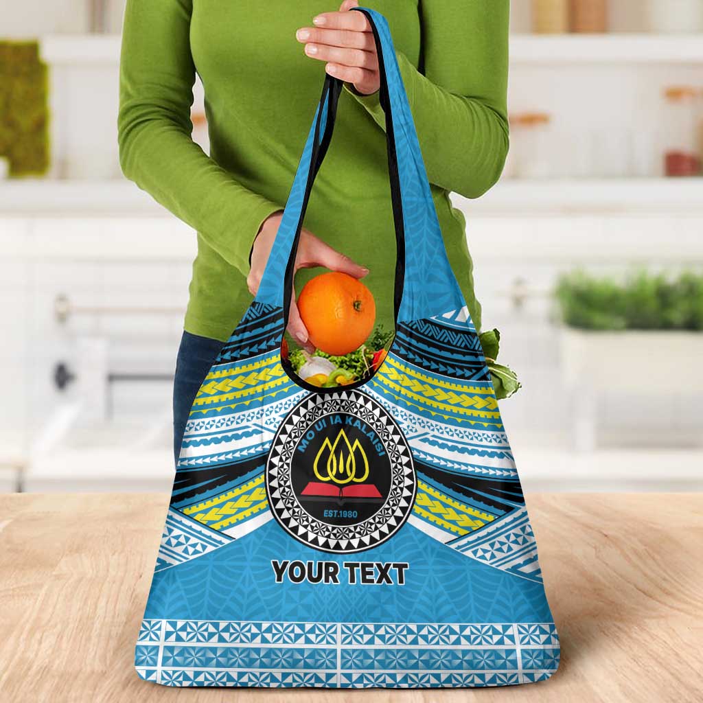 Personalised Tonga Lavengamalie College Grocery Bag Polynesian Ngatu Tribal LT9 - Polynesian Pride