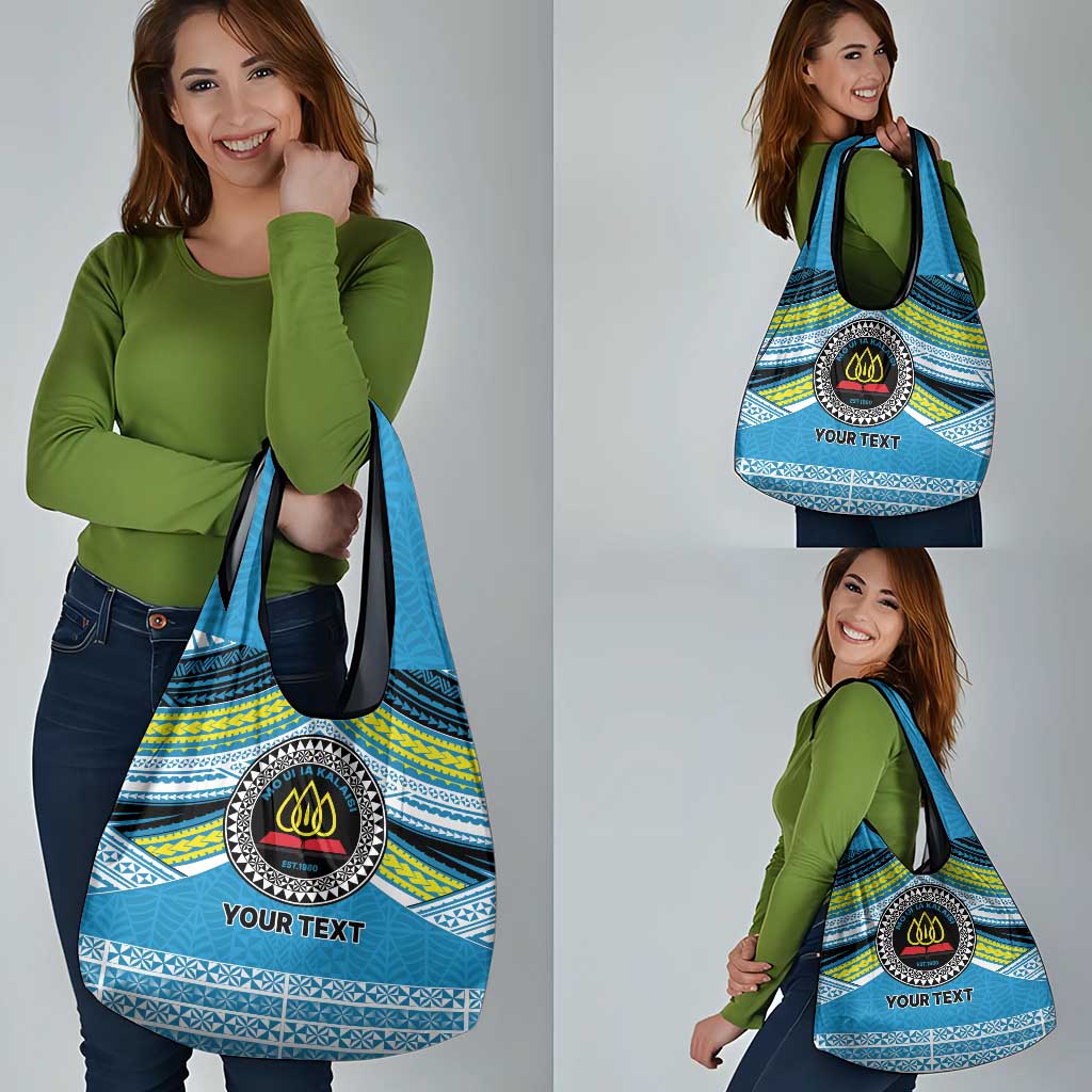 Personalised Tonga Lavengamalie College Grocery Bag Polynesian Ngatu Tribal LT9 - Polynesian Pride