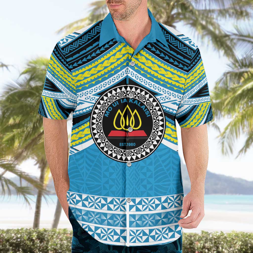 Personalised Tonga Lavengamalie College Hawaiian Shirt Polynesian Ngatu Tribal LT9 - Polynesian Pride