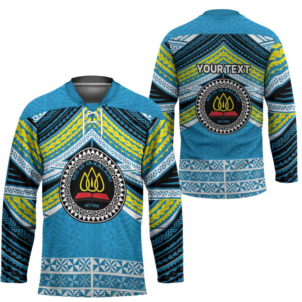 Personalised Tonga Lavengamalie College Hockey Jersey Polynesian Ngatu Tribal LT9 - Polynesian Pride