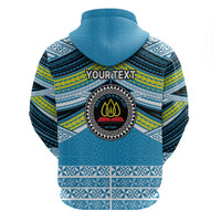 Personalised Tonga Lavengamalie College Hoodie Polynesian Ngatu Tribal