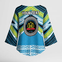 Personalised Tonga Lavengamalie College Kimono Sleeve Blouse Polynesian Ngatu Tribal LT9 - Polynesian Pride